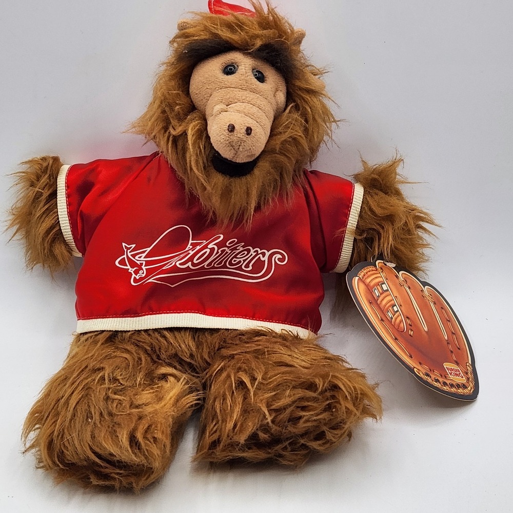 Vtg 1988‎ ALF Orbiters Burger King Plush Puppet w/ Tag Baseball Player #1